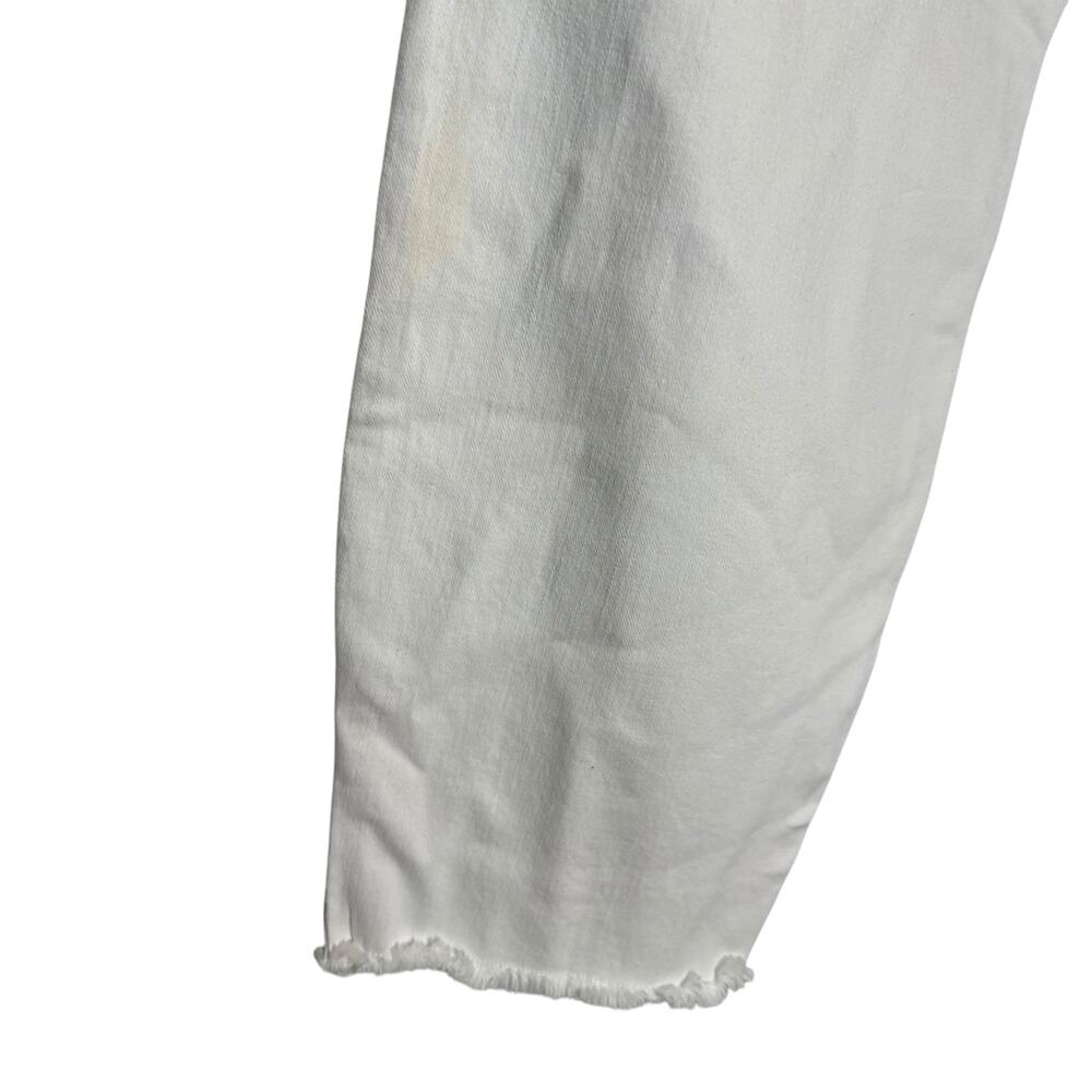 Kaari Blue Curvy Skinny Ankle White Stretch Denim Jeans Plus Size 24W - Picture 10 of 12